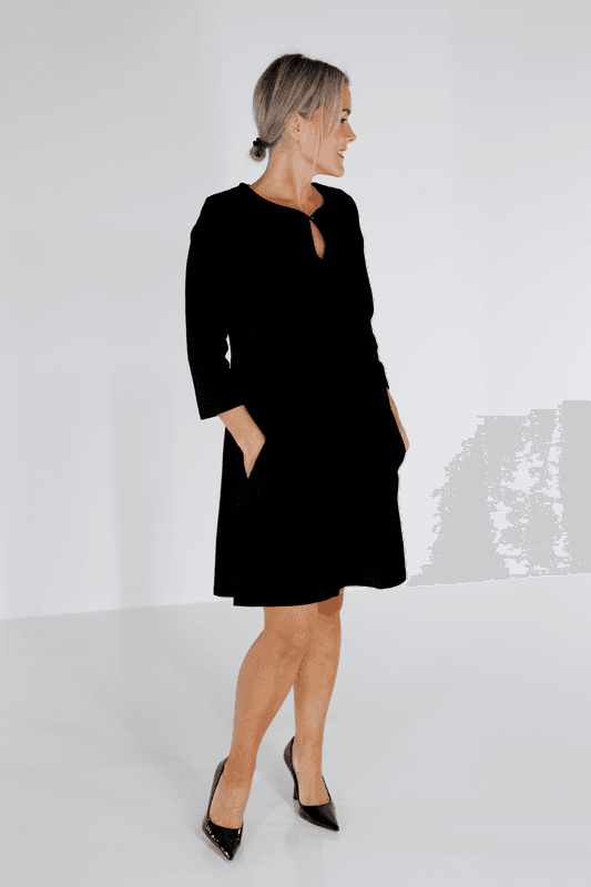 Margrete sort babycord tunika